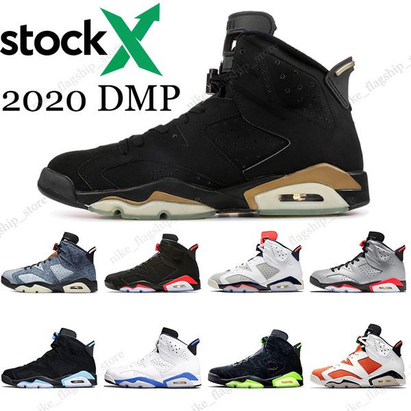 

stock x jumpman 6 2020 dmp travis scotts 6s psg men basketball shoes infrared tinker 3m reflective mens sports sneakers