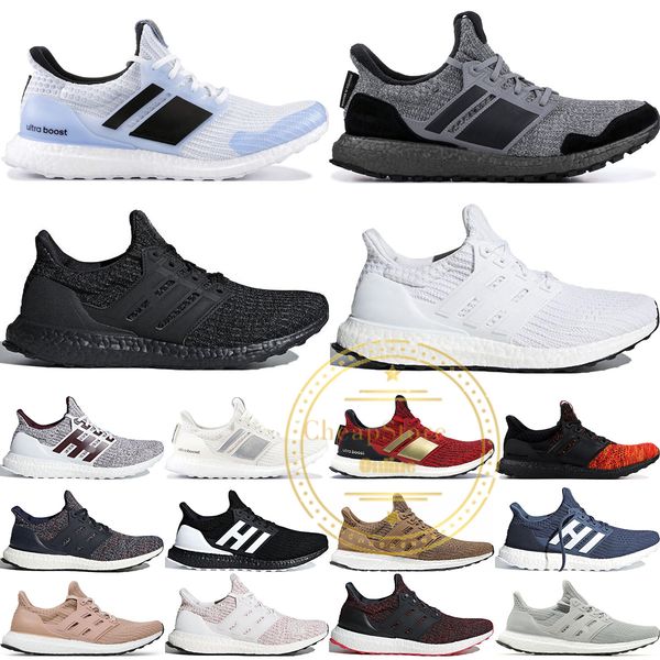 

game of thrones ultra boost 2019 targaryen dragons lannister stark white walkers men women ub 4.0 triple black white running shoes 36-45, White;red