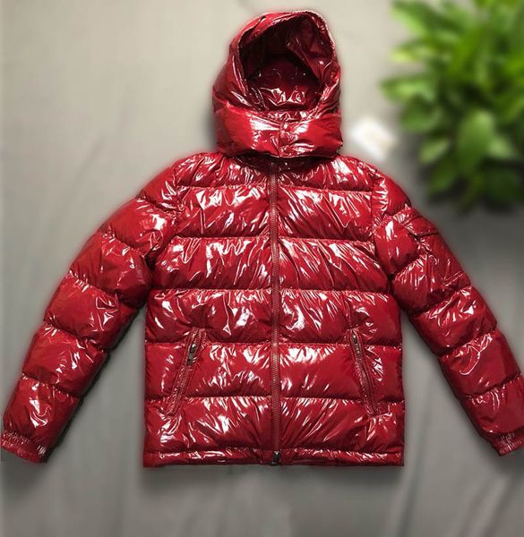 

men women parkas designer winter down coat fashion thick luxury hoodie outwear luminous jackets size s-3xl, Black