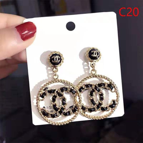 

Fa hion de igner brand letter g earring gold ilver plated ear tud double g earddrop for women girl party jewelry, Golden;silver