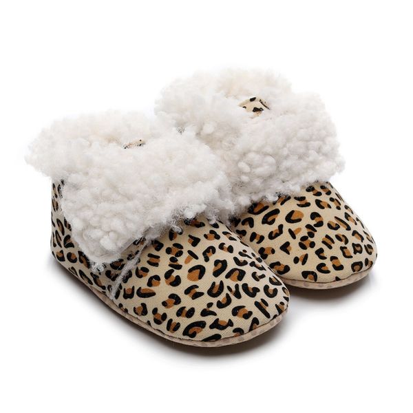 

baby shoes first walker infant girls boys warm ankle snow boots fashion winter toddler fur plush boots shoes