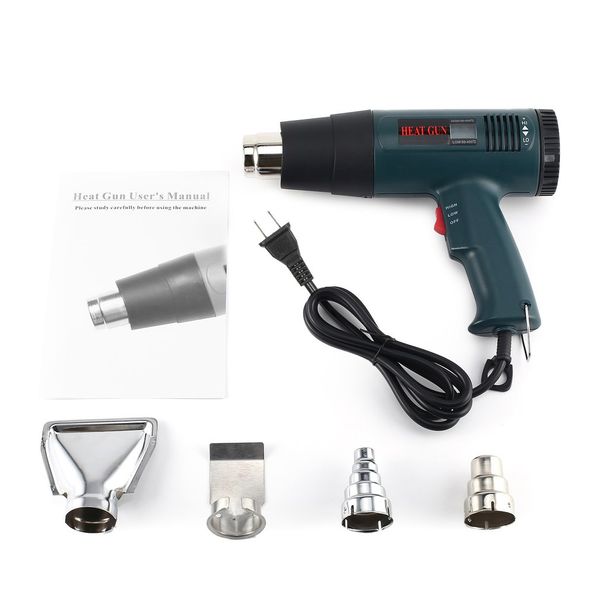 

866a 1800w lcd display industrial electric air gun thermoregulator heat guns shrink wrapping thermal power tool
