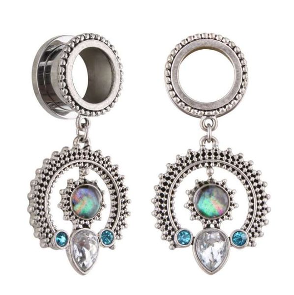 

женщины людей earlets gauge подарок ювелирных изделий способа заглушки лучших уши качества расширители кольцо горячей продажи, Silver