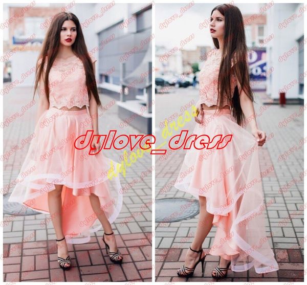 

2021 pink plus size evening gowns vestidos de fiesta formal dress two piece black girl african arabic homecoming prom dresses short