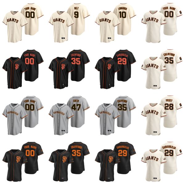 

бастер поузи джерси мужской брендон кроуфорд пояс мэдисон бумгарнер уилл кларк эван лонгория джефф самарджия бейсбольная майка сшитая на зак, Blue;black