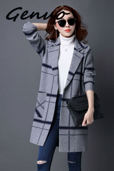 

5xl korean coat women spring autumn knitted sweater plus size cardigan women winter jacket loose big yards long sweaters coat, White