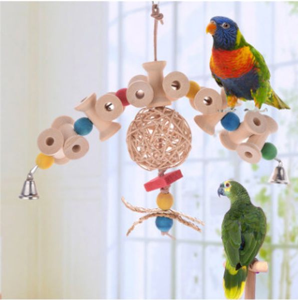 

new real climb frame bracket bird toys pets parts parrot chew