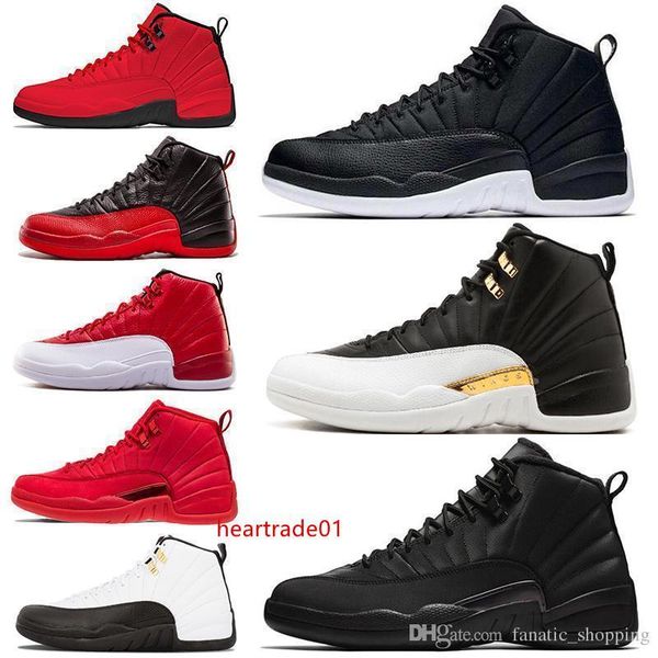 

12s wntr 12 winterized mens basketball shoes gym red wings black nylon bulls french blue men sport sneakers 7-13 wholesale drop ship
