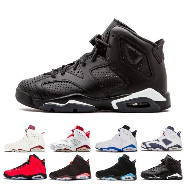 

2019 6 6s unc black cat infrared men basketball shoes white red oreo alternate hare olympic maroon carmine sport blue sneakers sports shoes
