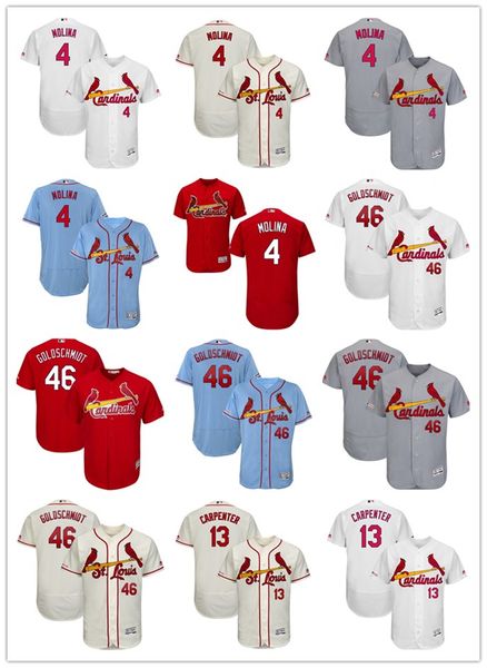 

Men 039 women 039 youth t loui 4 yadier molina 46 paul gold chmidt 13 matt carpenter blue white gray red cu tom ba eball jer ey ca