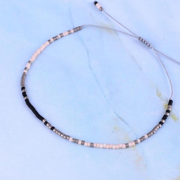 

beaded, strands kelitch women casual office bracelets jewelry bangles miyuki seed beaded wrap string cuff chain adjustable, Black