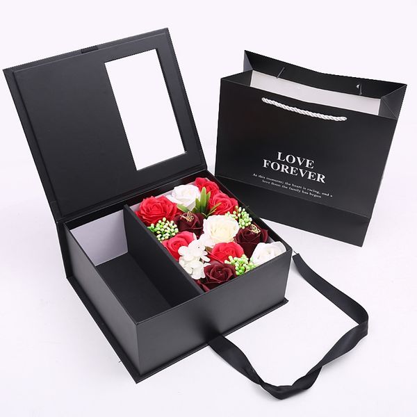 

surprise gift box flip valentine's day birthday gift simulation flower