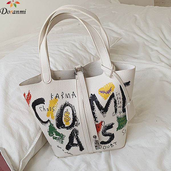 

doranmi красочные напечатанных сумочка для женщин сумки на ремне 2020 дизайн топ-ручка сумки женский коммуникатор bg493