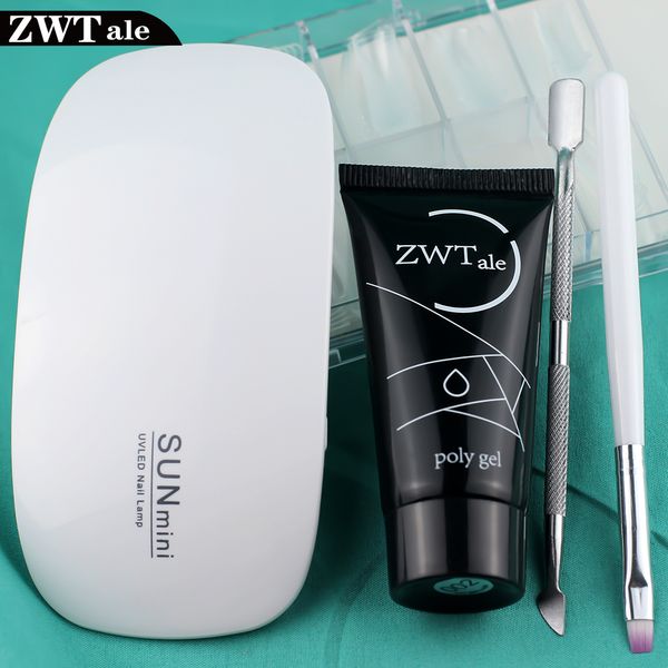 

vicce-love polygel nail acrylic poly gel pink white clear crystal uv led builder gel quick extention epacket, Red;pink