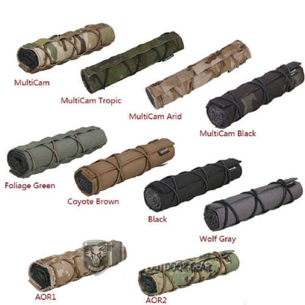 

camouflage tactical 18cm suppressor cover quick release em9473