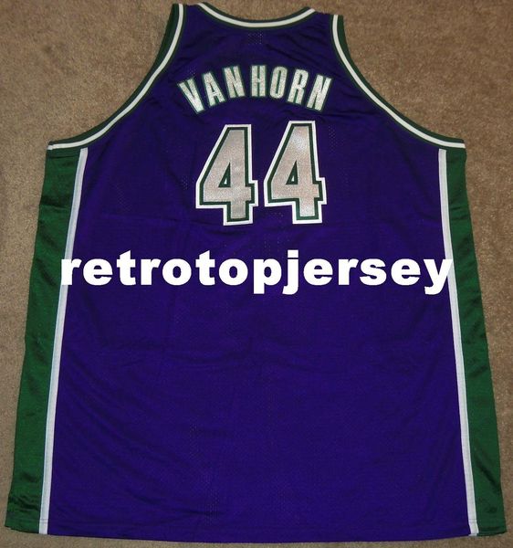 

новый топ keith van horn # 44 сшитый высококачественный rbk jersey sewn rare! mens vest size xs-6xl прошитые баскетбольные майки ncaa, Black;blue