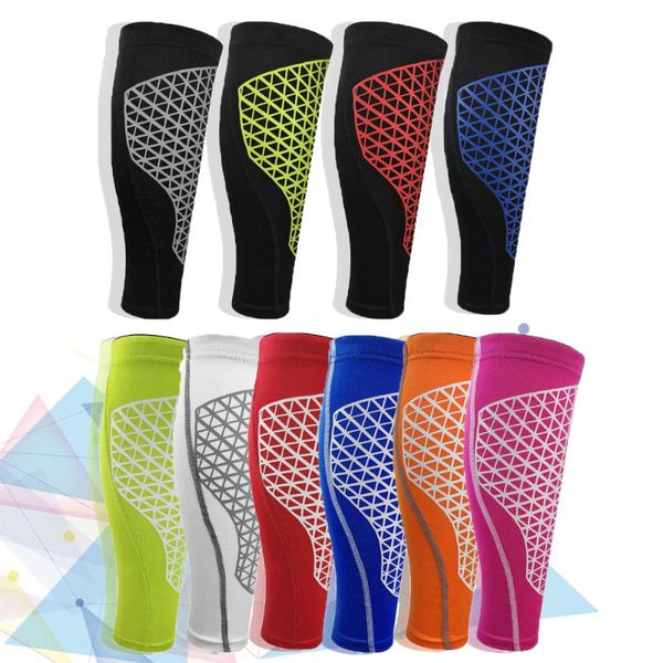 

1pcs sport protective calf compression sleeves for professional running safety sport knee pads, Black