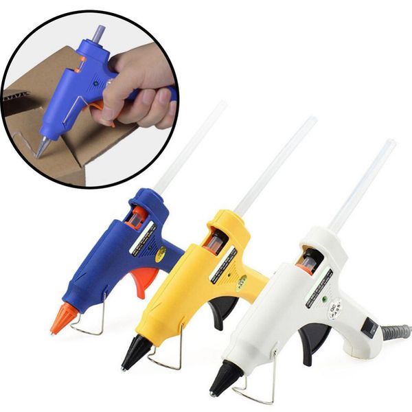 

20w us plugs melt glue gun 7mm glue stick industrial mini guns thermo electric heat temperature tool