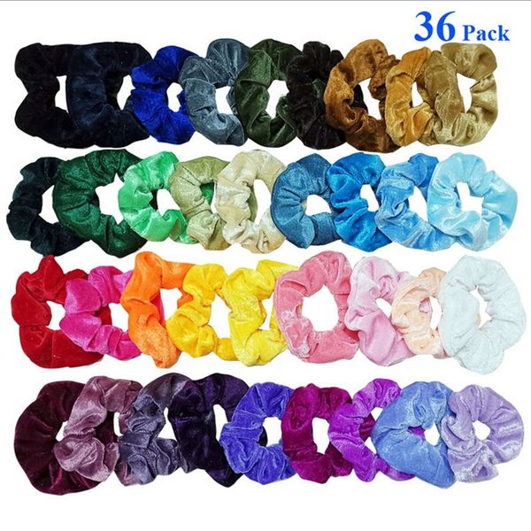 

women headband brief style 46 pc women or girls hair ties scrunchie scrunchies accessories velvet