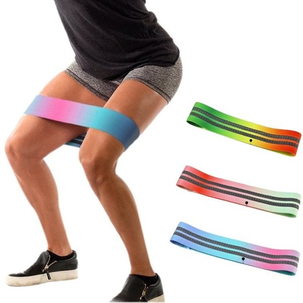 

multicolor latex slip cotton hip resistance bands booty elastic bands exercise for thigh hips glutes bridge fitness workout