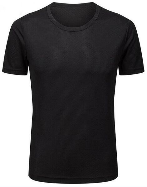 

2019 men's tight clothes running short-sleeved quick-drying t-shirt 89874556, Black;blue