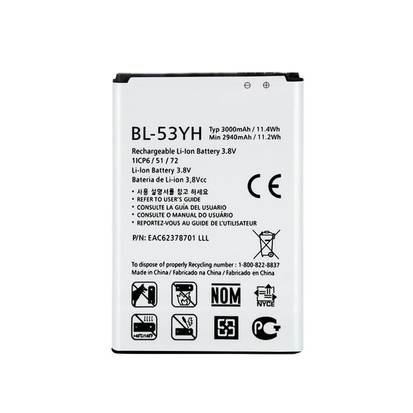 

brand new 100% bl-53yh battery for g3 d855 d850 d858 d859 f460 real 3000mah mobile backup battery