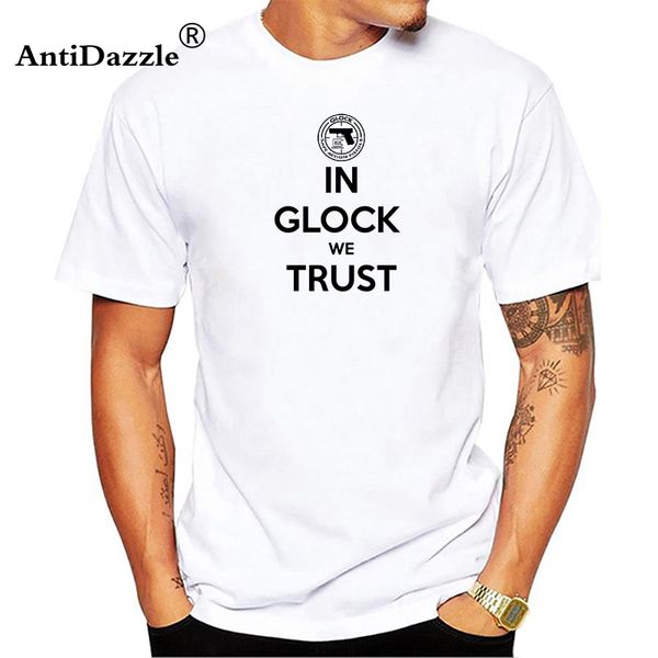 

antidazzle in we trust gun pistol printed men t shirt pattern tees simple letter style bodybuilding fittness cotton, White;black