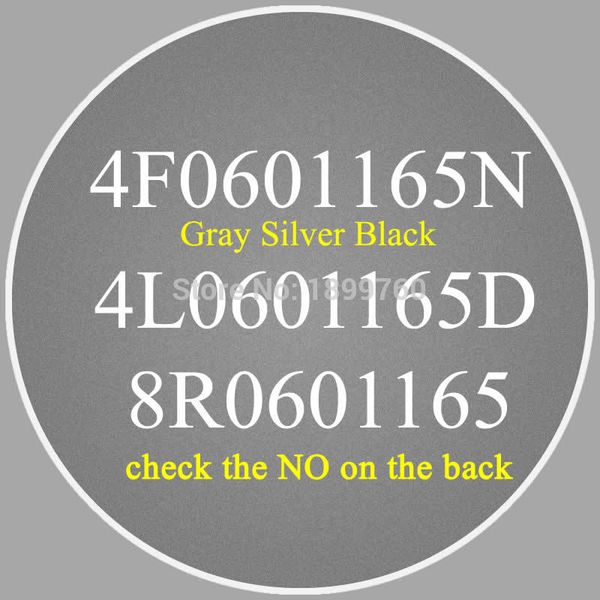 

10x for 4f0601165n 8r0601165 4l0601165d gray silver black color