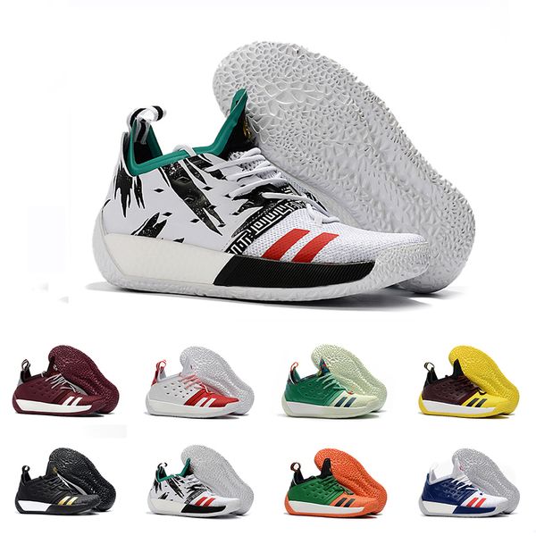 

james harden vol.2 basketball shoes for men fashion black white red green orange blue grey brown wine sports sneakers