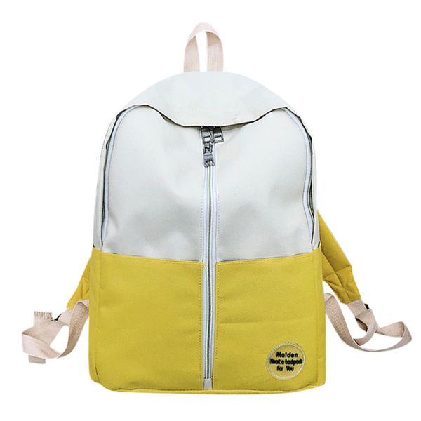 

casual fashion canvas women bag patchwork students bags backpack teenage girls boys school backpack rucksack mochila feminina