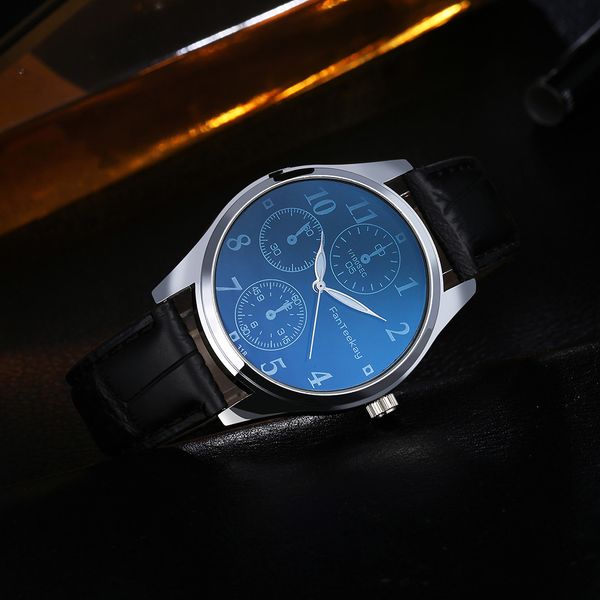 

мужские часы 2019 часы мужские часы мода кожа кварцевые часы случайные спортивные часы мужчины роскошные наручные часы hombre мужской часы, Slivery;brown