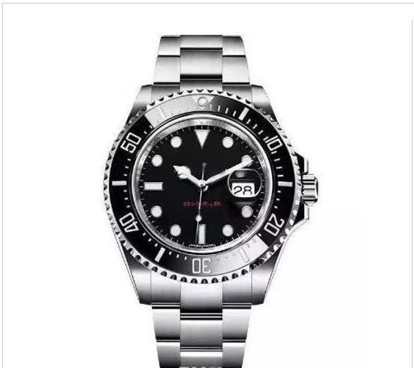 

2019 mens watch ceramic bezel 43mm red 18ct gold sea-dweller stainless steel 126603 with glide lock clasp automatic men watches, Slivery;brown