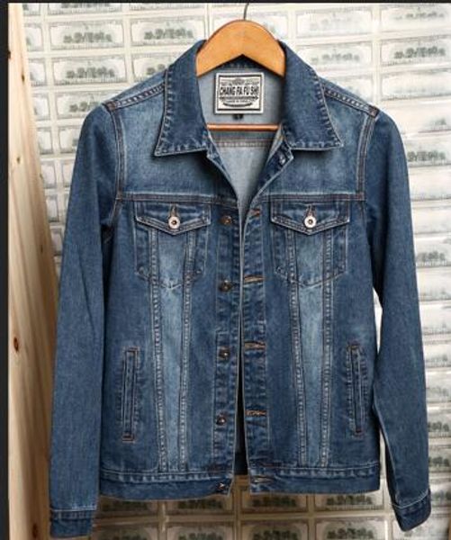 

spring autumn new men's clothing denim jacket retro outerwear coats youth handsome jackets denim clothes, Black;brown