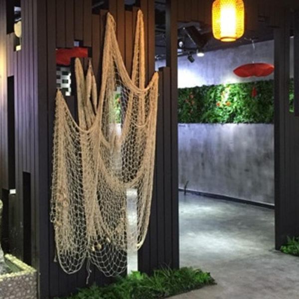 

fishing net seaside wall beach party sea shell home decord diy fishing net creative decorative nautical sale