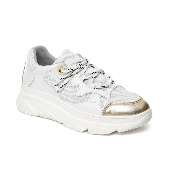 

john may female sneaker rd-2280 golden white, Black