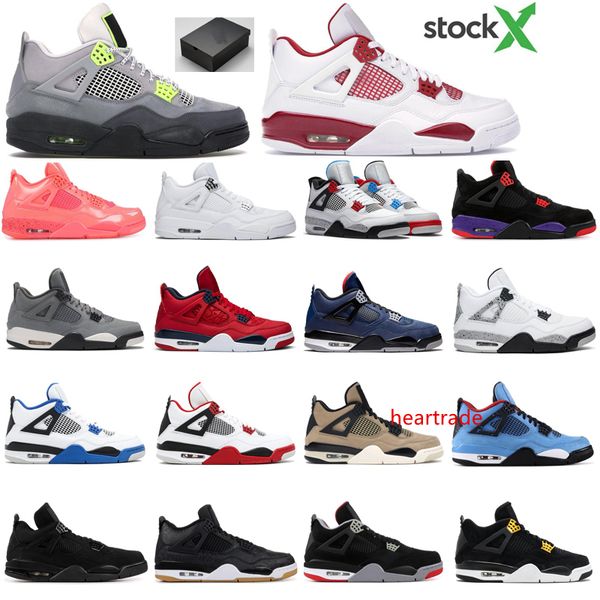 

stockx mens 4s basketball shoes 4 platform designer what the se ne black cat white cement punch sports sneakers 7339044 7486