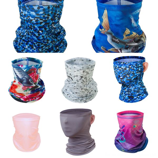 

d4nsm 3d printing magic scarf multi-function neck face mask headwea er scarf anti-uv cycling bandana outdoor sports half, Black