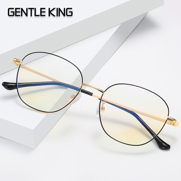 

gentle king anti blue light glasses men new eyewear eyeglasses spectacles antiblue gaming computer glasses for women, White;black