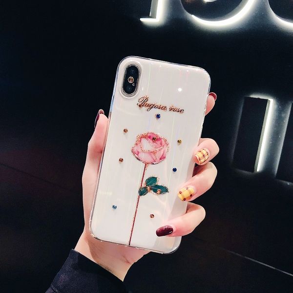 

C0310 задняя крышка моды стиль силиконовый чехол для ручной iPhoneX розы