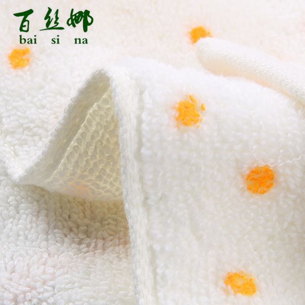 

25*50cm high quanlity cotton baby towel square cartoon bee or girl baby washcloth handkerchief kids feeding wipe cloth towels
