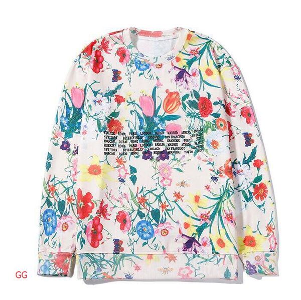 

autumn brand hoodies sweatshirts for mens hoodie with floral printting winter luxury designer streetwear jogger clothing 1, Black