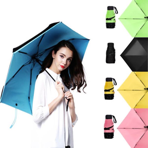 beautiful antiuv pocket summer rain compact folding travel parasol light portable umbrella waterproof sunscreen