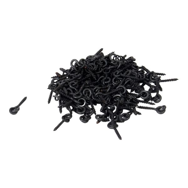 

50pc boilie bait screw fishing bait ring swivel carp fishing terminal tackle