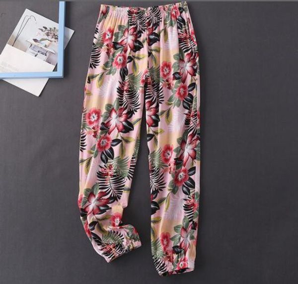 

l xl xxl плюс размер днища женские пижамы брюки пижамы 2019 lounge wear home брюки женские летние спальные брюки fdfklak, Black;red