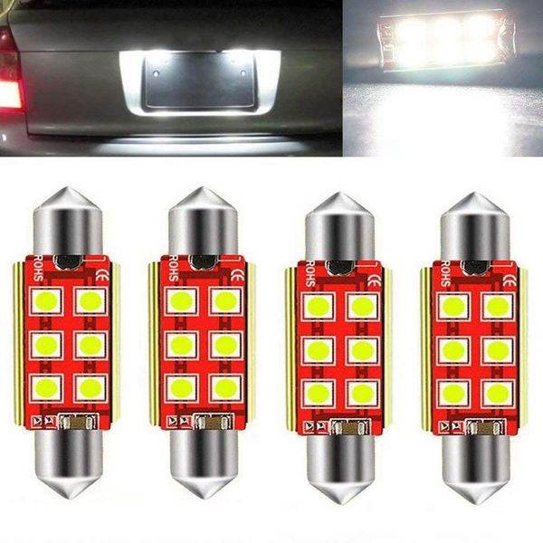 

super bright canbus error 6-smd 3030 chipset 41mm 211-2 212-2 569 578 xenon white led bulbs for map dome license plate ligh