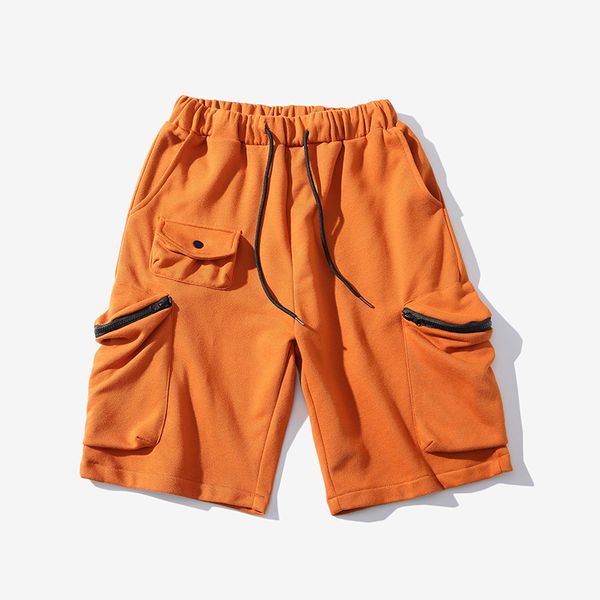 

2019 new summer men fashion casual harem shorts male streetwear big pocket hip hop short trousers comfortable bermuda masculina, White;black