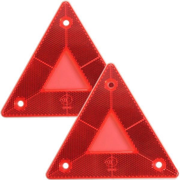 

2pcs rear light car truck trailer fire triangle reflector safty warning board univerasl