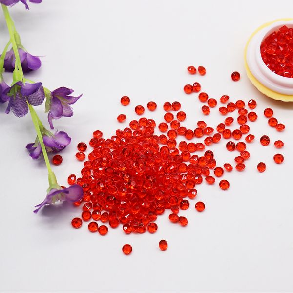 

1000ps 4.2mm acrylic diamond confetti wedding decoration crafts diamond confetti table scatters clear crystal centerpiece party