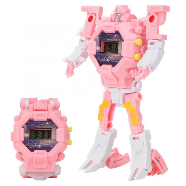 

7in1 children boy creative transformation wristwatch toy children sports deformation kid robot electronic watch toy