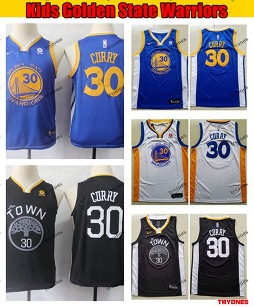stephen curry youth blue jersey